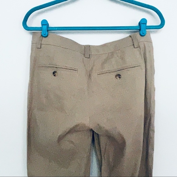 Vince Linen Khaki Straight Leg Professional Pants Size 4 - Picture 4 of 11